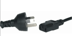 3PIN Mains Plug To Iec C13 Female - 1.8M Powercord PS4106