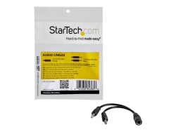 Startech.Com 3.5MM Stereo Splitter Cable, 4-Position To 2X 3-Position, F To M, Ltw MUYHSFMM
