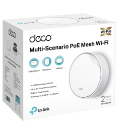 TP-Link Deco X50-PoE(2-pack) AX3000 Whole Home Mesh WiFi 6 System With PoE, 574 Mbps At 2.4 GHz + 2402 Mbps At 5 GHz Deco X50-PoE(2-pack)