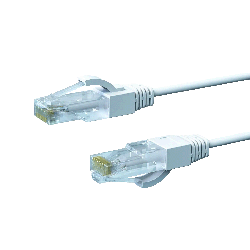 1.5m CAT6A Thin U/Utp Lszh 28 Awg RJ45 Network Cable | 50 Pack White 004.650.3004.50PACK