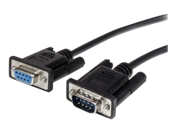 Startech.Com 3M Black Straight Through Serial Cable - DB9 M/F MXT1003MBK