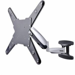 StarTech.com Vesa Tv Wall Mount, Adjustable Full Motion Tv Wall Mount For 23"-55" Displays, Extendable/Tilting/Swivel Tv Wall Mount - Spring-assisted Height Adjustable Tv Wall Mount Range 12.6in/32cm; Extendable Arm Range 23.4in/59.5cm - Tilting/swivel/f