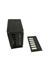 DIN-Rail Fobot / Splice Distributor With Metal Casing For DIN-Rail | Black 017.121.0502