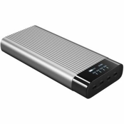 Hyper HyperJuice HJ245B Power Bank - For IPhone, MacBook, Drone - 2 X Type-C 100W, 2 X Type-C 65W - 27000 MAh - 4 X USB - Airline Safe, Over Current Protection, Over Voltage Protection, Over Temperature Protection, Short Circuit Protection, Oled Screen H