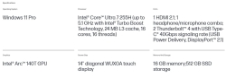 HP ZBook 8 G1i FireFly 14" WUXGA Touch IR Intel U7-255H 32GB DDR5 512GB SSD Win 11 Pro Intel Arc GPU Thunderbolt 3yrs Os 1.4kg Workstation Cto BV8C0PT-32G