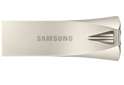 Samsung (Bar Plus) 64GB USB Drive, 200R/30W MB/s, USB 3.1, Silver Metallic, 5YR Wty MUF-64BE3/APC