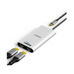 Mbeat® USB-C Dual 4K HDMI DisplayLink® Adapter With Pd Pass-through Dual 4K@60Hz 2 × HDMI 2.0 1 × USB-C 3.1 1 × USB-C Pd 3.0 Supports Up To 90W MB-DLA-CD2H