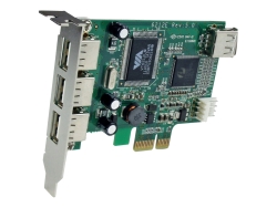 Startech.Com 4 Port USB 2.0 Pcie Card - Low Profile 2YR PEXUSB4DP