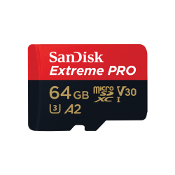 SanDisk 64GB Extreme Pro MicroSDXC Uhs-I Card Sdsqxcu-064G-Gn6Ma FFCSAN64GTFSQXCU200