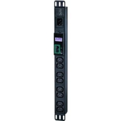 APC Easy Rack Pdu, Metered, 1U, 1 Phase, 3.7kW, 230V, 16A, 8 X C13 Outlets, IEC60320 C20 Inlet EPDU1016M