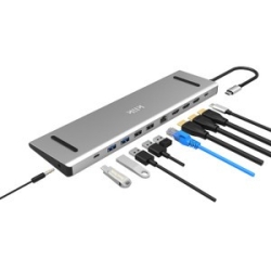 Comsol Klik USB-C Multi-Port Stand Adapter, 3 X HDMI, 2 X USB3.0, 2 X USB2.0, LAN, USB-C P KCMPH3SAD