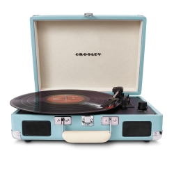Crosley Cruiser Bluetooth Portable Turntable - Turquoise CRIW8005F-TU4