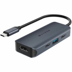 Targus HyperDrive HD4001GL USB 3.2 (Gen 2) Type C Docking Station For Monitor - Charging Capability - Midnight Blue - 1 Displays Supported - 4K @ 60Hz - 3840 X 2160 - 3 X USB Ports - 1 X USB Type-A Ports - USB Type-A - 2 X USB Type-C Ports - USB Type-C -