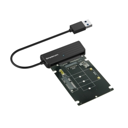 Simplecom SA225 USB3.0 To Msata + M.2 (Ngff B Key) 2 In 1 Combo Adapter SA225