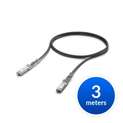 Ubiquiti SFP28 Direct Attach Cable, 25Gbps Dac Cable, 25Gbps Throughput Rate, 3m Length UACC-DAC-SFP28-3M