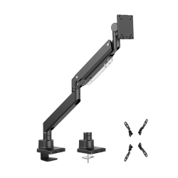 Brateck Ldt80-C012 Super Heavy-Duty Gas Spring Monitor Arm For Most 17"~57" Monitors, Fit Curved Monitor, Matte Black LDT80-C012