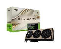Msi NVidia GeForce Rtx™ 5080 16G Inspire 3X OC, Boost: 2640 MHz, Cuda 10752 Units, 16GB GDDR7, Hdmi™ X 1 GeForce RTX 5080 16G Inspire 3X OC