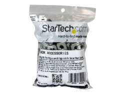 Startech.Com M6 Mounting Screw + Cage Nuts For Server Rack Cabinet, 50PK, Nickel-Plated CABSCREWM6