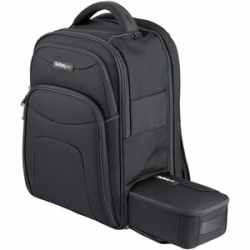 StarTech.com 15.6" Laptop Backpack W/ Removable Accessory Case, Professional It Tech Backpack For Work/Travel/Commute, Nylon Computer Bag - Drop Resistant, Strain Resistant - 1680D Ballistic Nylon Body - Checkpoint Friendly - Shoulder Strap, Handle, Trol