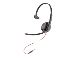 HP Poly Blackwire C3215 Uc Mono USB-C Corded Headset, 3.5MM Incl USB-A Adaptor 8X227AA