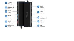 Aluminum 14-in-1 USB-C Hub With 100W Pd VL-UCTDMH-S2