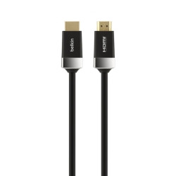 Belkin Advanced Series High Speed 4K HDMI Cable With Ethernet (2M) - Black(AV10050bt2M), Ultra Hd 4K @ 60Hz + Hdr, 18Gbps Bandwidth,2 Years Warranty AV10050bt2M