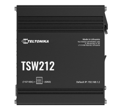 Teltonika TSW212 Managed Ethernet Switch, L2 With Additional L3 Features, Supports Profinet, 8 X Gigabit Ethernet Ports, 2 X Sfp Ports, Psu Excluded TSW212000000