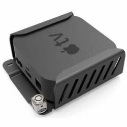 Apple Tv Security Mount (4th, 4k 1-2nd Gen) (2018-2021) With Cable Lock Black - 75 X 75 - High-grade Aluminum ATVEN35CL