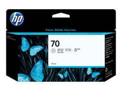 HP 70 130-Ml Light Gray Ink Cartridge - Z2100/3100/Z5400/Z5200/Z3200 C9451A