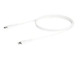 Startech 1M USB-C To Lightning Charge/Sync Cable, Durable, MFi, White, 2YR RUSBCLTMM1MW