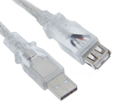 Astrotek USB 2.0 Extension Cable 3m - Type A Male To Type A Female Transparent Colour RoHS AT-USB2-AA-3M