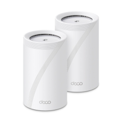 TP-Link Deco BE68 Bebe 14000 Tri-Band Whole Home Mesh Wi-Fi 7 System(2-pack) BE14000, Wi-Fi 7, Tri-Band 6/5/2.4GHz, Ai Mesh, 8 Antennas, 10G+2.5G LAN Deco BE68(2-pack)