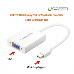 Ugreen Mini Display Port To Vga+audio Converter Cable--aluminum Case Acbugn10437