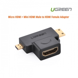 Ugreen Micro Hdmi + Mini Hdmi Male To Hdmi Female Adapter 20144