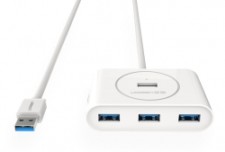 Ugreen Usb 3.0 4 Ports Hub White 1m 20283 Acbugn20283