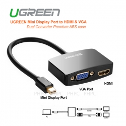 Ugreen 4K Mini Displayport To Hdmi/ Vga Adapter - Black (10439) ACBUGN10439