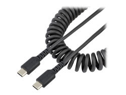 Startech.Com 1.6FT (50CM) USB-C Fast Charging Cable, Rugged, Coiled, Charge & Sync, 3A, Us R2CCC-50C-USB-CABLE
