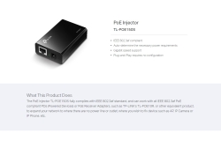 Single Port Gigabit 802.3af Injector Up To 15.4W Power Output TL-POE150S