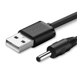 Ugreen USB2.0-A To Dc 3.5mm M/F Charging Cable 1m (Black) 10376 ACBUGN10376