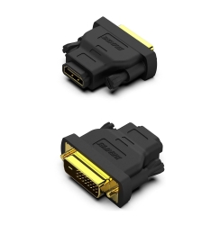 Benfei Dvi To Hdmi, Bidirectional Dvi To Hdmi Male To Female 2 Pack ELEBEN184BK2P