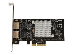 Startech 2 Port GbE PCIe Network Card, Std Profile, 2YR ST2000SPEXI