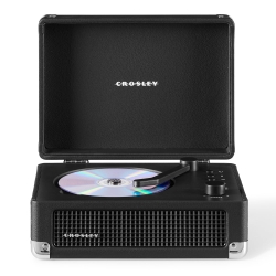 Crosley Cruiser Portable Retro Cd Player With Stereo Bluetooth Speakers, Fm Radio - Black CR3505A-BK