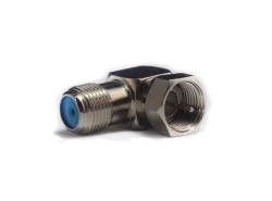 Right Angle - F Type Male To F Type Female 3 GHz | Foxtel Approved 008.008.0036