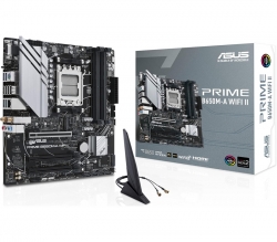 Asus PRIME B650M-A WIFI II AMD B650 Micro-ATX motherboard, DDR5, PCIe 5.0 M.2 support, Realtek 2.5Gb Ethernet, Wi-Fi 6, DisplayPort, VGA, HDMI