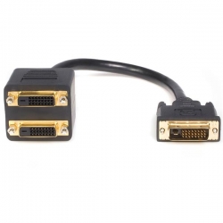 Astrotek Dvi-d Splitter Cable 24+1 Pins Male To 2x Female Gold Plated At-dvid-to-dvidx2