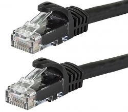 Astrotek CAT6 Cable 0.25m/25cm - Black Color Premium RJ45 Ethernet Network LAN Utp Patch Cord 26AWG Cu Jacket AT-RJ45BLKU6-025M