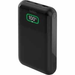 Belkin BoostCharge Pro Power Bank - Black - For Universal, Smartphone, Tablet Pc, Notebook, IPad, IPad Pro, IPad Mini, MacBook Pro, IPhone - 1 X Type-C 65W - 20000 MAh - USB Type-C Connector - 3 X USB - Black BPB020BTBK