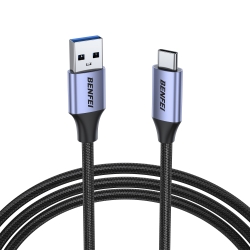 Benfei 369GY 2M USB 3.0 To USB C Cable, 5Gbps High-Speed Data Sync & 3A Charging ELEBEN369GY2M