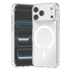 Usp Apple IPhone 17 Pro Max (6.9") Clear Rock Shockproof Case With MagSafe - Ultra-thin, Lightweight, Non-slip, Crystal Clear, 5 Years Warranty 6976552044219