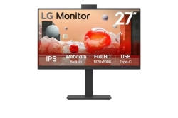 LG 27" (16:9) Fhd Ips, HDMI, DP, USB-C(90W), LAN, D/Chain, Kvm, Cam, H/Adj, Vesa, 3YR 27BA850-B